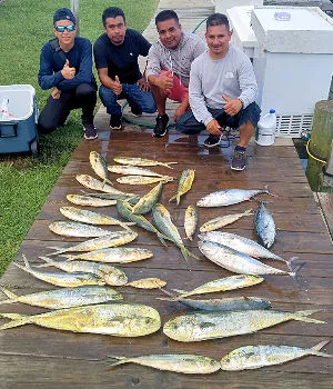 This make up group caught a limit of mahi.